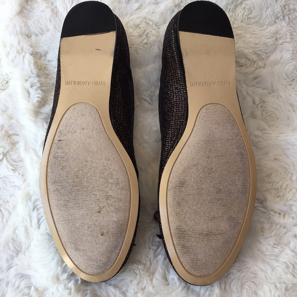 GUC Copper Glitter Ballet Flats by Enzo A.  Sz8.5 - Picture 2 of 8